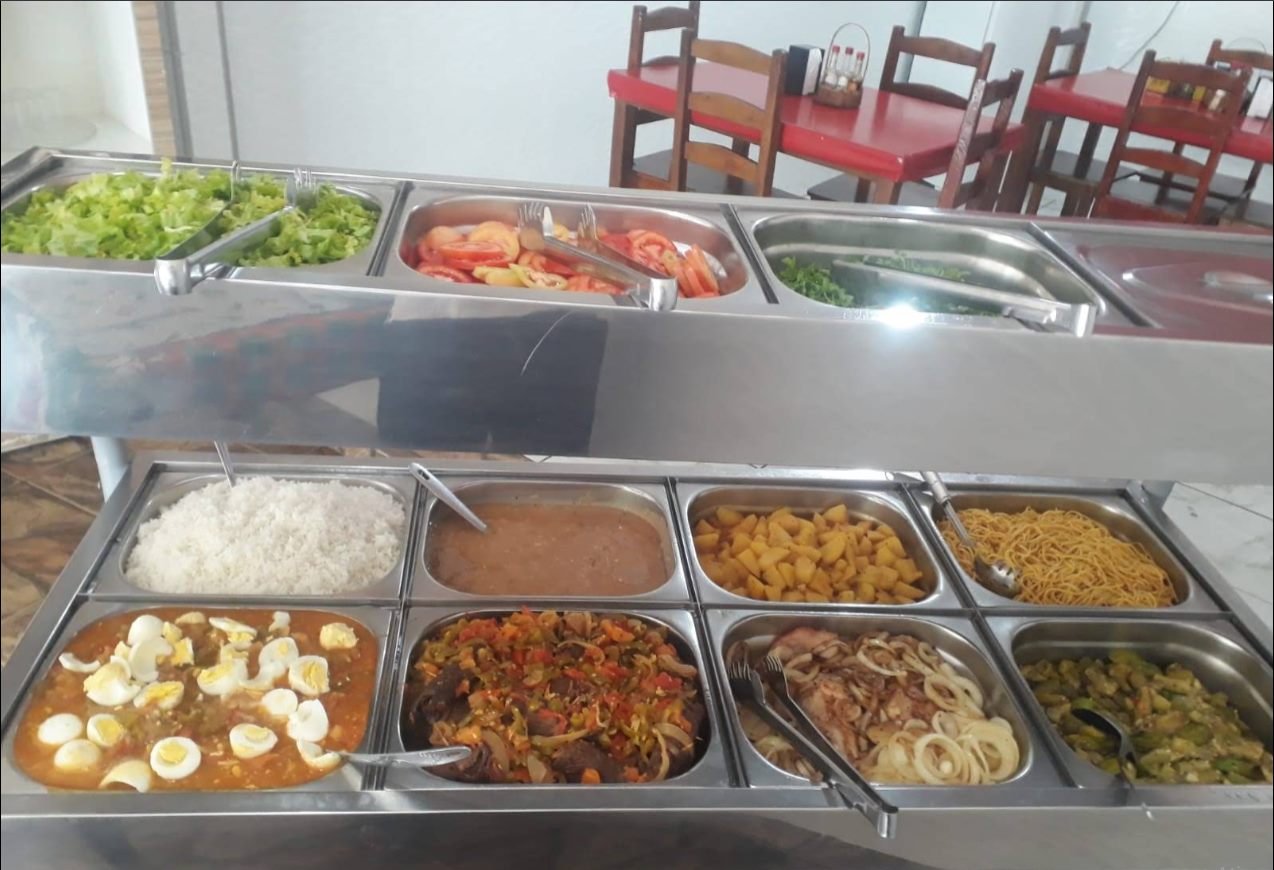 Buffet completo do restaurante